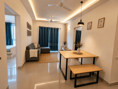 Living Room Image of 971 Sq.ft 3 BHK Apartment / Flat for rent in Brigade El Dorado, Gummanahalli Bengaluru for Rs. 36000