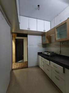 Kitchen Image of 875 Sq.ft 2 BHK Apartment / Flat for rent in Sanghvi Valley, Kalwa Thane for Rs. 35000