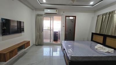 Bedroom Image of 600 Sq.ft 1 RK Apartment / Flat for rent in Madhapur Hyderabad for Rs. 32000