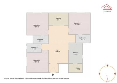 Image of 1706 Sq.ft 3 BHK Apartment / Flat for sale in Sobha Neopolis Phase 2 W 12 And 13 by Sobha Limited, Panathur, Bengaluru for Rs. 30000000
