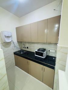 Kitchen Image of 550 Sq.ft 1 BHK Independent House for rent in Ambience Lagoon, DLF Phase 3 Gurgaon for Rs. 32000