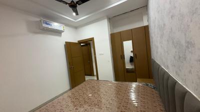 Bedroom Image of 650 Sq.ft 1 BHK Builder Floor for rent in Mahalakshmi Nagar Indore for Rs. 18500