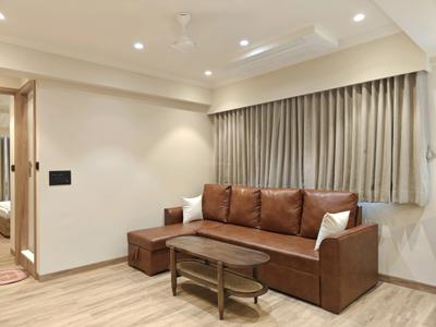 Living Room Image of 600 Sq.ft 1 BHK Apartment / Flat for rent in Divine Shivom Khar Station, Khar West Mumbai for Rs. 210000