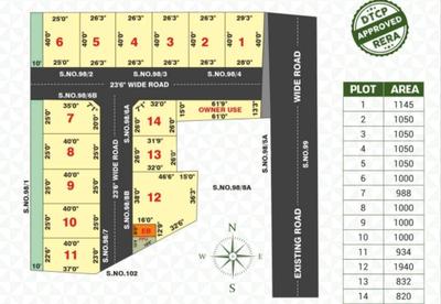 Image of 900 Sq.ft Residential Plot / Land for sale in Mahindra World City, Chennai for Rs. 3420000