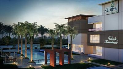 Image of 1105 Sq.ft 2 BHK Apartment / Flat for sale in Ramky One Karnival by Ramky Estates, Electronic City, Bengaluru for Rs. 14250000
