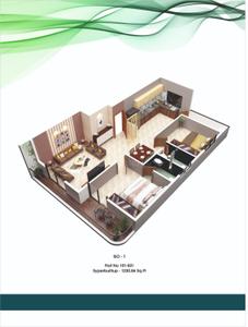 Image of 1050 Sq.ft 2 BHK Apartment / Flat for sale in Shree Mahalaxmi Heights, Narendra Nagar, Nagpur for Rs. 6000000