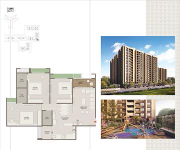Image of 1800 Sq.ft 3 BHK Apartment / Flat for sale in Ratna Trident Experia, Vaishno Devi Circle, Ahmedabad for Rs. 7500000