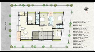 Image of 3600 Sq.ft 4 BHK Apartment / Flat for sale in Sola, Ahmedabad for Rs. 23500000