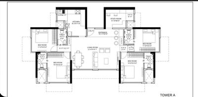 Image of 1670 Sq.ft 4.5 BHK Apartment / Flat for sale in 34 Park Estate, Goregaon West, Mumbai for Rs. 35900000