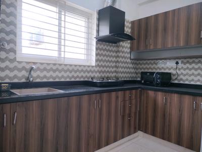 Kitchen Image of 600 Sq.ft 1 BHK Independent House for rent in Domlur Layout Bengaluru for Rs. 60000