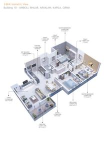Image of 1400 Sq.ft 2 BHK Apartment / Flat for sale in Om Shiv Kailasa Phase II, Mihan, Nagpur for Rs. 6500000