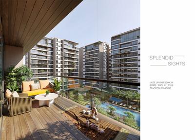 Balcony Image of 3600 Sq.ft 4 BHK Apartment / Flat for sale in Vesu Surat for Rs. 19500000