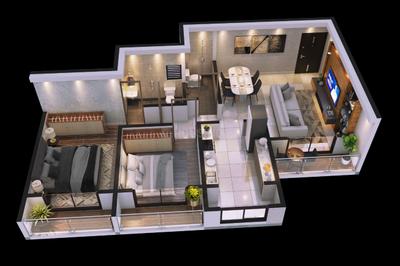 Image of 610 Sq.ft 1 BHK Apartment / Flat for sale in Rai Aaragya, Kalyan East, Kalyan for Rs. 4600000