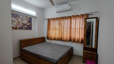 Bedroom Image of 650 Sq.ft 1 BHK Apartment / Flat for sale in Godrej Garden City, Jagatpur Ahmedabad for Rs. 3900000