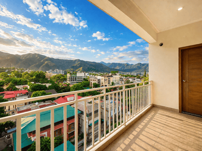 Balcony Image of 1676 Sq.ft 2 BHK Apartment / Flat for sale in Rajpur Road Dehradun for Rs. 14246000