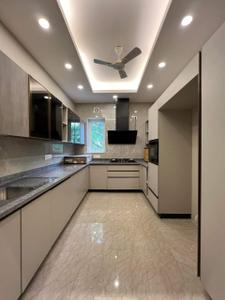 Kitchen Image of 1250 Sq.ft 3 BHK Builder Floor for rent in Freedom Fighters Enclave New Delhi for Rs. 36000
