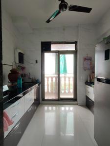 Kitchen Image of 850 Sq.ft 2 BHK Apartment / Flat for rent in Mangala Mayurs Nature Glory Phase 3, Kalwa Thane for Rs. 35000