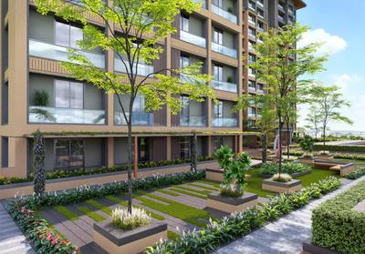 Image of 1200 Sq.ft 2 BHK Apartment / Flat for sale in Darshanam Twin Tower, Atladara, Vadodara for Rs. 3850000