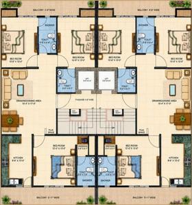 Image of 1620 Sq.ft 3 BHK Builder Floor for sale in Shahpur Kalan, Faridabad for Rs. 12000000