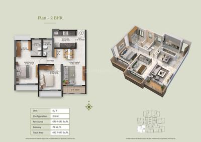 Image of 360 Sq.ft 1 BHK Apartment / Flat for sale in Ace Enclave, Thane West, Thane for Rs. 3950000