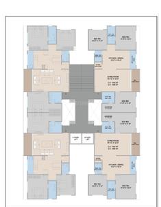 Image of 1278 Sq.ft 2 BHK Apartment / Flat for sale in Vesu, Surat for Rs. 6581700