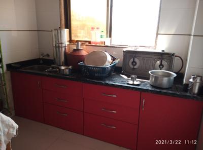Kitchen Image of 985 Sq.ft 2 BHK Apartment / Flat for sale in Ulhasnagar Thane for Rs. 3000000