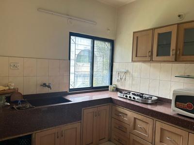 Kitchen Image of 600 Sq.ft 1 RK Apartment / Flat for rent in Goel Ganga Orchard, Mundhwa Pune for Rs. 20000