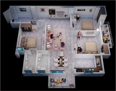 Image of 1353 Sq.ft 3 BHK Apartment / Flat for sale in Sampatchak, Patna for Rs. 5275000