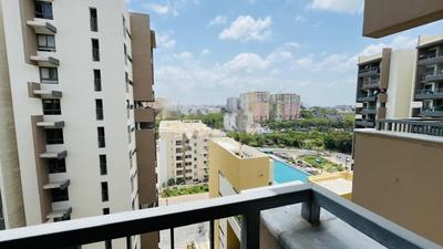 Balcony Image of 2431 Sq.ft 3 BHK Apartment / Flat for rent in Myscape Sanctuary, Hafeezpet Hyderabad for Rs. 75000