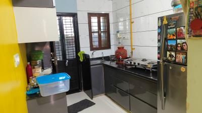 Kitchen Image of 1300 Sq.ft 3 BHK Duplex for sale in Shreeji Devashray Grace, New Maninagar Ahmedabad for Rs. 9500000