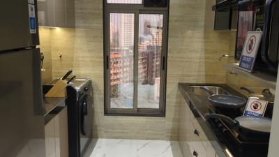 Kitchen Image of 573 Sq.ft 1 BHK Apartment / Flat for sale in Hum Gagansagar, Borivali West Mumbai for Rs. 15100000