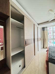 Bedroom Image of 1800 Sq.ft 3 BHK Apartment / Flat for rent in Manglam Radiance, Durgapura Jaipur for Rs. 95000