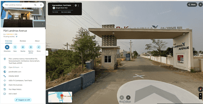 Image of 1395 Sq.ft Residential Plot / Land for sale in P And K Landmax Avenue, Keeranatham, Coimbatore for Rs. 1600000