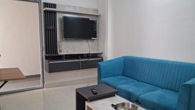 Living Room Image of 650 Sq.ft 1 BHK Apartment / Flat for rent in Whitefield Bengaluru for Rs. 28000