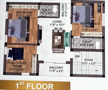 Image of 2200 Sq.ft 3 BHK Villa for sale in Urali, Cuttack for Rs. 9000000