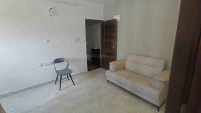 Living Room Image of 650 Sq.ft 1 BHK Apartment / Flat for rent in Thanisandra Bengaluru for Rs. 25000
