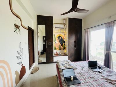 Bedroom Image of 1055 Sq.ft 2 BHK Apartment / Flat for rent in NSK Platina, Miyapur Hyderabad for Rs. 34000