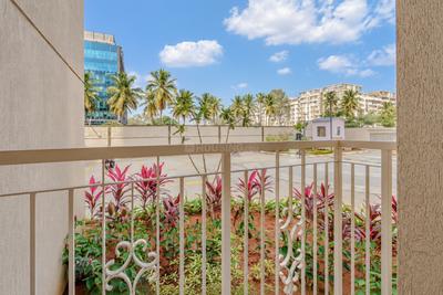 Balcony Image of 1400 Sq.ft 3 BHK Apartment / Flat for rent in Prestige Green Gables, Panathur Bengaluru for Rs. 82000
