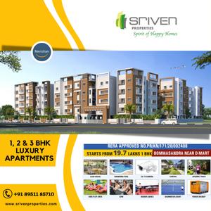 Image of 501 Sq.ft 2 BHK Apartment / Flat for sale in Sriven Rag Meridian, Bommasandra, Bengaluru for Rs. 2923000