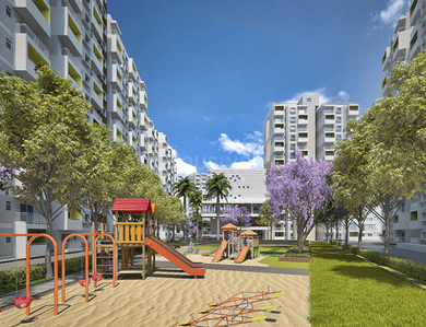 Image of 879 Sq.ft 2 BHK Apartment / Flat for rent in Sattva Park Cubix Phase 1, Devanahalli, Bengaluru for Rs. 25500