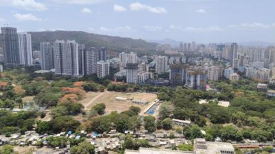 Balcony Image of 650 Sq.ft 1 BHK Apartment / Flat for rent in Raymond Realty Ten X Era, Thane West Thane for Rs. 32000