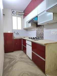 Kitchen Image of 1500 Sq.ft 3 BHK Builder Floor for rent in Neb Sarai New Delhi for Rs. 45000