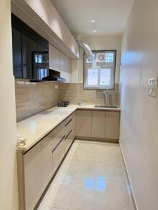 Kitchen Image of 1050 Sq.ft 2 BHK Builder Floor for rent in Malviya Nagar New Delhi for Rs. 42000