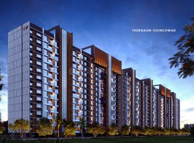 Image of 1021 Sq.ft 2 BHK Apartment / Flat for sale in Chinchwad, Pune for Rs. 8800000