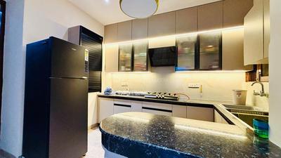 Kitchen Image of 1500 Sq.ft 3 BHK Apartment / Flat for sale in Stellar Heights, Sanauli Zirakpur for Rs. 6700000