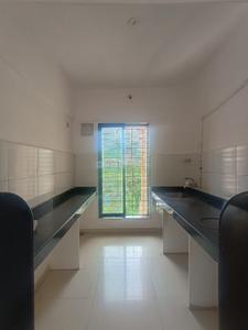 Kitchen Image of 600 Sq.ft 1 BHK Apartment / Flat for rent in Kasarvadavali Thane for Rs. 20000