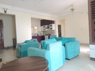 Living Room Image of 2000 Sq.ft 3 BHK Apartment / Flat for rent in G Corp The Icon, Thanisandra Bengaluru for Rs. 58000