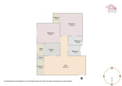Image of 1170 Sq.ft 2 BHK Apartment / Flat for sale in Ahad Excellencia by Ahad Builders Pvt Ltd, Choodasandra, Bengaluru for Rs. 12650000