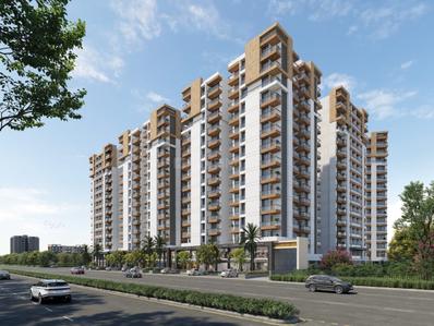 Image of 1300 Sq.ft 2 BHK Apartment / Flat for rent in Pramukh Skycity World, New Althan, Surat for Rs. 20000