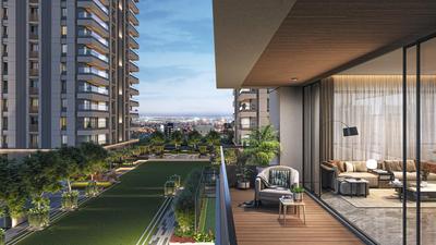 Balcony Image of 2200 Sq.ft 3 BHK Apartment / Flat for sale in Pal Surat for Rs. 13500000